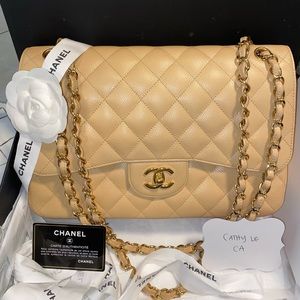 SOLD!!!! Chanel jumbo double flap beige Clair